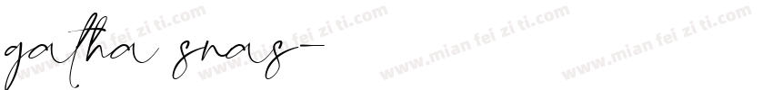 gatha snas字体转换